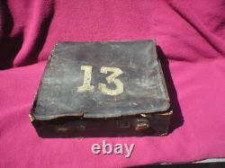 CIVIL WAR INFANTRY LEATHER BOX BACKPACK/HAVERSACK 13th REGIMENT