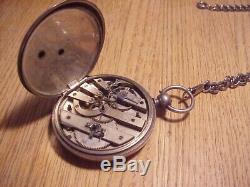CIVIL WAR KEY WIND POCKET WATCH MADE for MILITARY USE