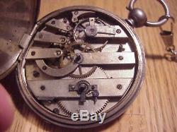 CIVIL WAR KEY WIND POCKET WATCH MADE for MILITARY USE