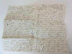 CIVIL WAR LETTER Great Content from February 1863 Raid on a farm