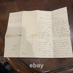 CIVIL WAR LETTER Kansas Death Report of Soldier in 26th Missouri Infantry