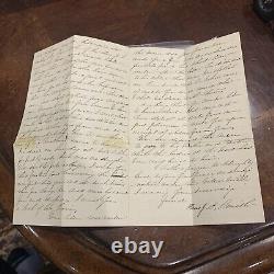 CIVIL WAR LETTER Kansas Death Report of Soldier in 26th Missouri Infantry