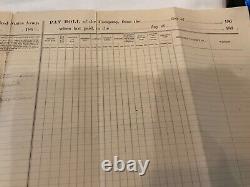 CIVIL WAR MUSTER ROLL 39h MASS VOL. INF. WELDON RR PETERSBURG LIST POWS WOUNDED