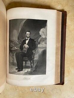 CIVIL WAR NATIONAL PORTRAIT GALLERY of EMINENT AMERICANS in 2 Vols. 1862-1865