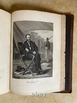 CIVIL WAR NATIONAL PORTRAIT GALLERY of EMINENT AMERICANS in 2 Vols. 1862-1865