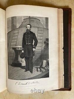 CIVIL WAR NATIONAL PORTRAIT GALLERY of EMINENT AMERICANS in 2 Vols. 1862-1865