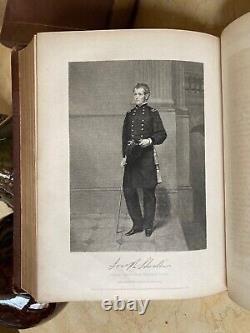 CIVIL WAR NATIONAL PORTRAIT GALLERY of EMINENT AMERICANS in 2 Vols. 1862-1865