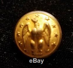 CIVIL WAR PERIOD CONFEDERATE STATES STAFF OFFICER'S CUFF BUTTON ALBERT# CS-5-Av