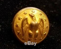 CIVIL WAR PERIOD CONFEDERATE STATES STAFF OFFICER'S CUFF BUTTON ALBERT# CS-5-Av