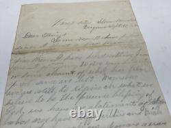 CIVIL WAR SOLDIER LETTER &ENVELOPE 11h PA VOLS CAMP STONE MOUNTAIN VA 1863 @220