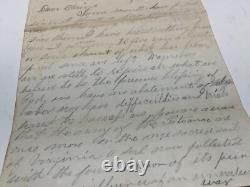 CIVIL WAR SOLDIER LETTER &ENVELOPE 11h PA VOLS CAMP STONE MOUNTAIN VA 1863 @220