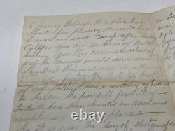 CIVIL WAR SOLDIER LETTER &ENVELOPE 11h PA VOLS CAMP STONE MOUNTAIN VA 1863 @220