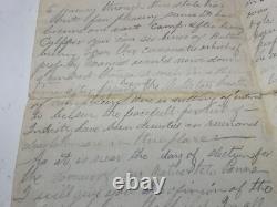 CIVIL WAR SOLDIER LETTER &ENVELOPE 11h PA VOLS CAMP STONE MOUNTAIN VA 1863 @220