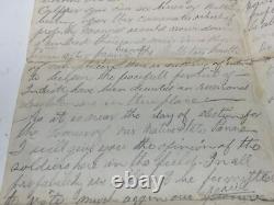 CIVIL WAR SOLDIER LETTER &ENVELOPE 11h PA VOLS CAMP STONE MOUNTAIN VA 1863 @220
