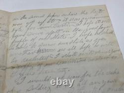 CIVIL WAR SOLDIER LETTER &ENVELOPE 11h PA VOLS CAMP STONE MOUNTAIN VA 1863 @220