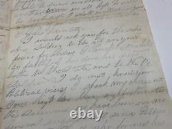 CIVIL WAR SOLDIER LETTER &ENVELOPE 11h PA VOLS CAMP STONE MOUNTAIN VA 1863 @220