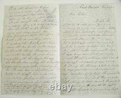 CIVIL WAR SOLDIER LETTER NEW ORLEANS w NEW YEARS CARD & BEN BUTLER NEWS