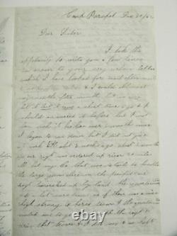 CIVIL WAR SOLDIER LETTER NEW ORLEANS w NEW YEARS CARD & BEN BUTLER NEWS