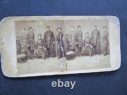 CIVIL WAR STEREOVIEW Maj. Gen. Dan'l E. Sickles and Staff E. T. Anthony