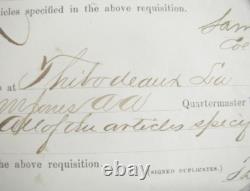 CIVIL WAR THIBODAUX LOUISIANA BAYOU LAfOURCHE USCT UNIFORMS ETC ISSUED 1865