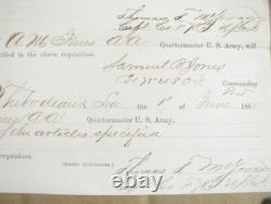 CIVIL WAR THIBODAUX LOUISIANA BAYOU LAfOURCHE USCT UNIFORMS ETC ISSUED 1865