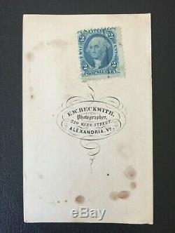 CIVIL WAR UNION GENERAL DAVID B. BIRNEY by E. W. BECKWITH with REVENUE STAMP