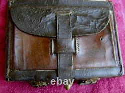 CIVIL WAR US MODEL 1864 CARTRIDGE BOX COMPLETE withTINS