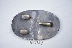 CIVIL WAR U. S. BELT BUCKLE withPUPPY PAW HOOKS MARKED W. H. SMITH, NON-DUG