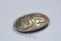 CIVIL WAR U. S. BELT BUCKLE withPUPPY PAW HOOKS MARKED W. H. SMITH, NON-DUG