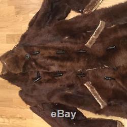 CIVIL WAR WILD WEST ERA Incredible Bear Fur Coat 1880s Americana Furrier M-L