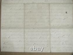 CIVIL War 105th Pennsylvania Soldier Letter Siege Of Yorktown Virginia 1862