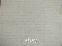 CIVIL War 105th Pennsylvania Soldier Letter Siege Of Yorktown Virginia 1862
