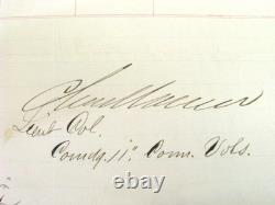 CIVIL War 11th Connecticut Infantry Officer Roster 1865