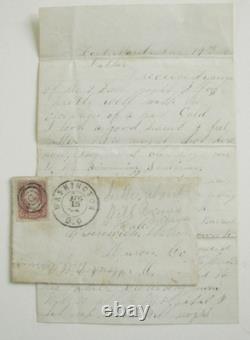 CIVIL War 166th Ohio Huron County Soldier Letter Fort Ward 1864