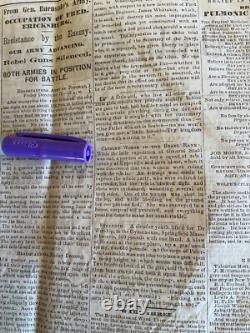 CIVIL War 1862 Fredericksburg Va Battle In Process Details Manchester Nh 1809
