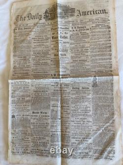 CIVIL War 1862 Fredericksburg Va Battle In Process Details Manchester Nh 1809