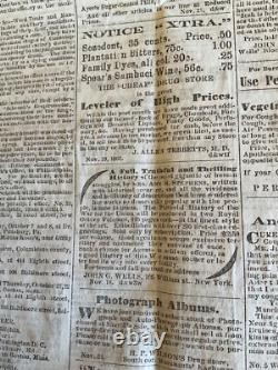 CIVIL War 1862 Fredericksburg Va Battle In Process Details Manchester Nh 1809