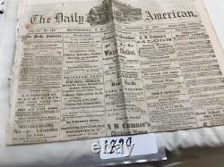 CIVIL War 1862 Fredericksburg Va Battle In Process Details Manchester Nh 1809