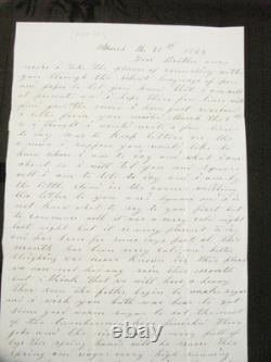 CIVIL War 1863 Discharged Ny Soldier Letter To 115th Ny Soldier Brothers