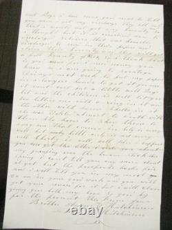 CIVIL War 1863 Discharged Ny Soldier Letter To 115th Ny Soldier Brothers