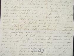 CIVIL War 1863 Discharged Ny Soldier Letter To 115th Ny Soldier Brothers