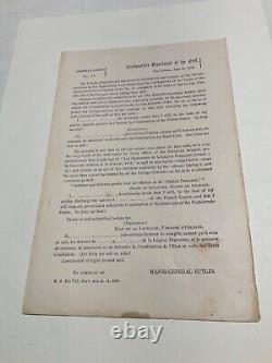 CIVIL War 26 Union General Orders Proclamation Circular Orders Tenn Va Etc 1773