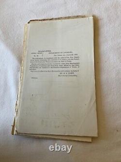 CIVIL War 26 Union General Orders Proclamation Circular Orders Tenn Va Etc 1773