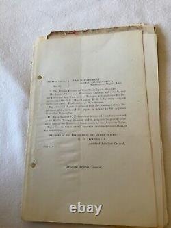 CIVIL War 26 Union General Orders Proclamation Circular Orders Tenn Va Etc 1773
