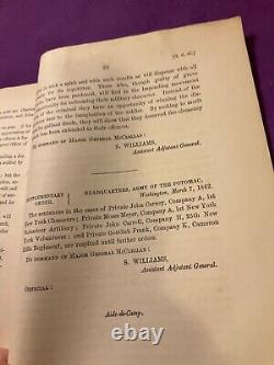 CIVIL War 35 Union General Orders Tenn La Virginia Various Court Martials #1866