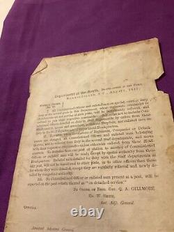 CIVIL War 35 Union General Orders Tenn La Virginia Various Court Martials #1866