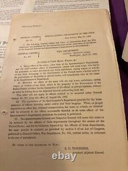 CIVIL War 35 Union General Orders Tenn La Virginia Various Court Martials #1866