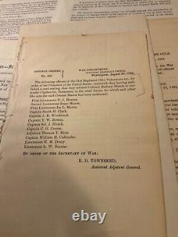 CIVIL War 35 Union General Orders Tenn La Virginia Various Court Martials #1866