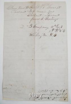 CIVIL War 41st Pennsylvania Soldier Killed In Action Letter Virginia 1864