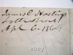 CIVIL War 41st Pennsylvania Soldier Killed In Action Letter Virginia 1864